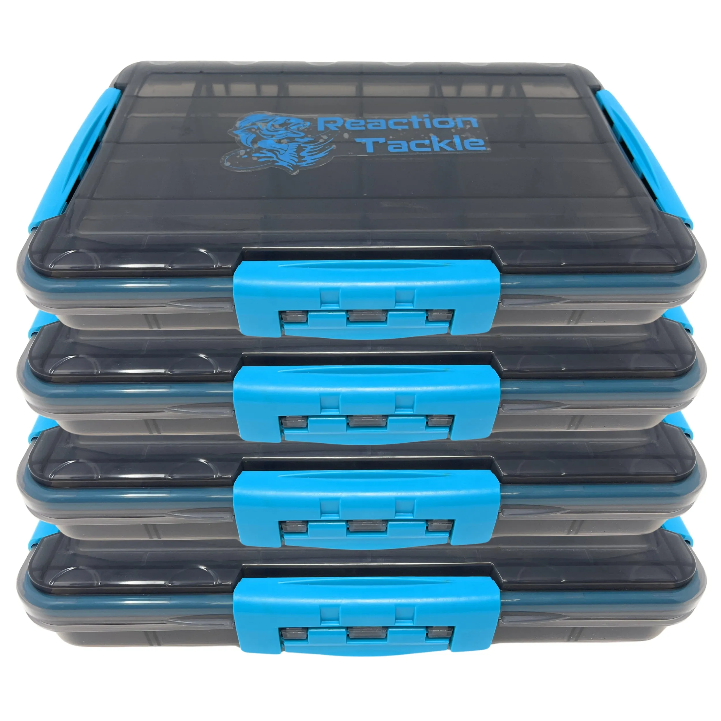 Reaction Tackle Waterproof Tackle Trays - 100% Secure with 3 Clips