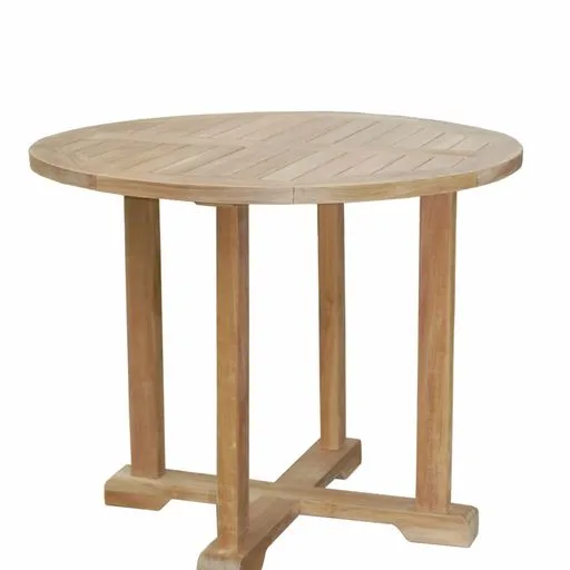 Solid Teak Montage Bristol 3-Piece Bistro Set, w/Folding Chairs, Delivered Free In 5 - 9 Working Days.