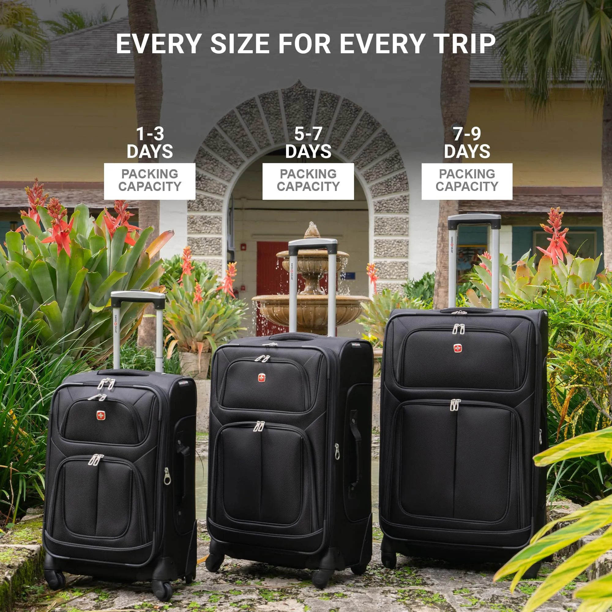 SwissGear Expandable 25-Inch Dark Grey Luggage
