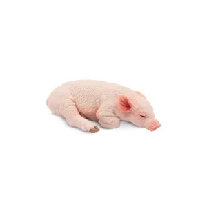 Toymany Sleeping Pink Piglet Figurine Toy