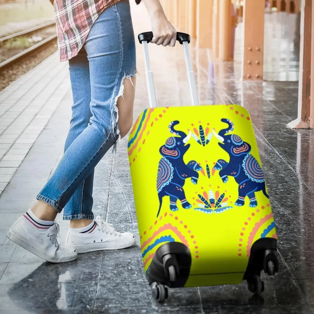 Two Elephants Luggage Cover