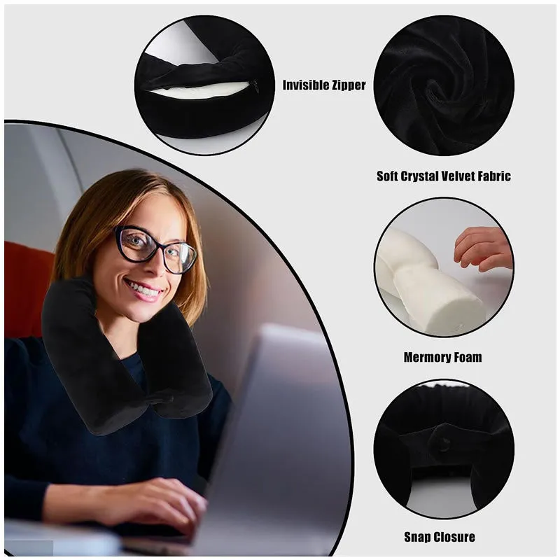 U-Shaped Twist Memory Foam Neck Pillow Rd-1