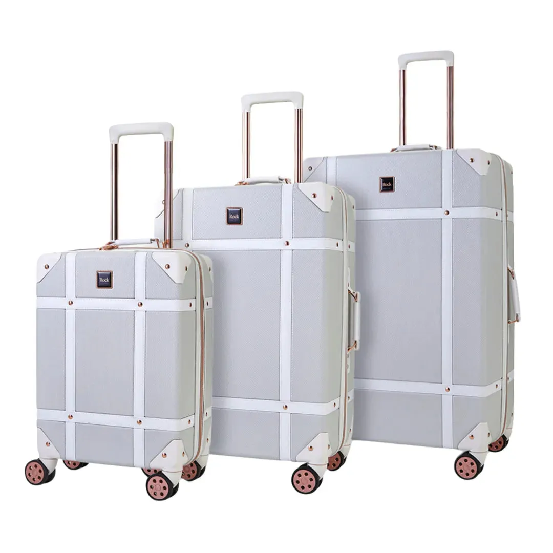 Vintage - Suitcase Hard-Shell 4 Spinner Wheels Travel Bag