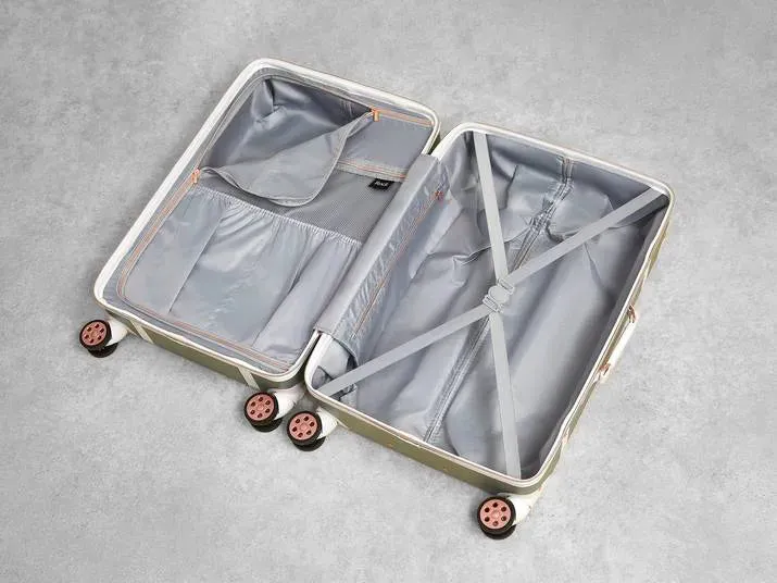 Vintage - Suitcase Hard-Shell 4 Spinner Wheels Travel Bag