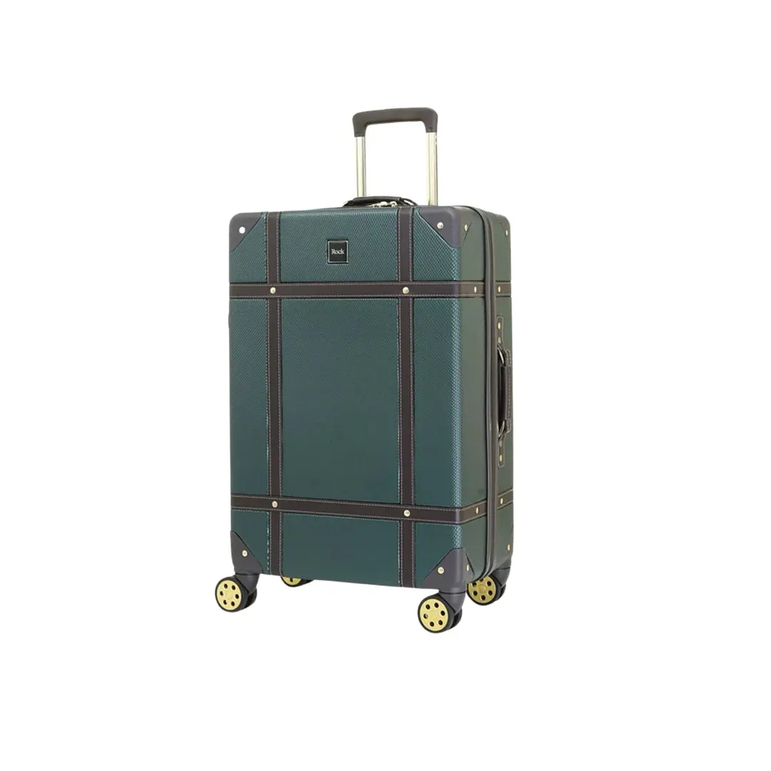 Vintage - Suitcase Hard-Shell 4 Spinner Wheels Travel Bag