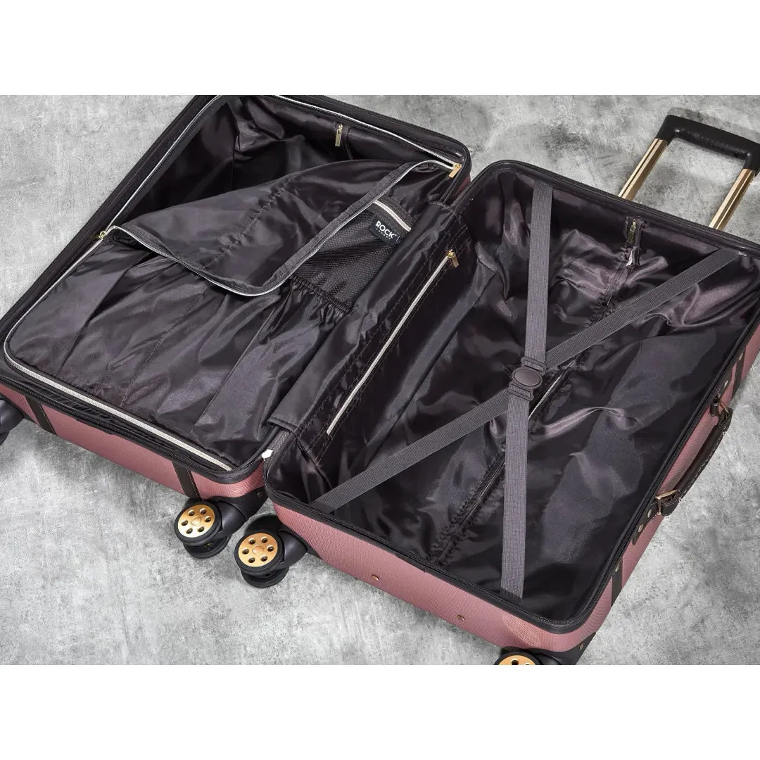 Vintage - Suitcase Hard-Shell 4 Spinner Wheels Travel Bag