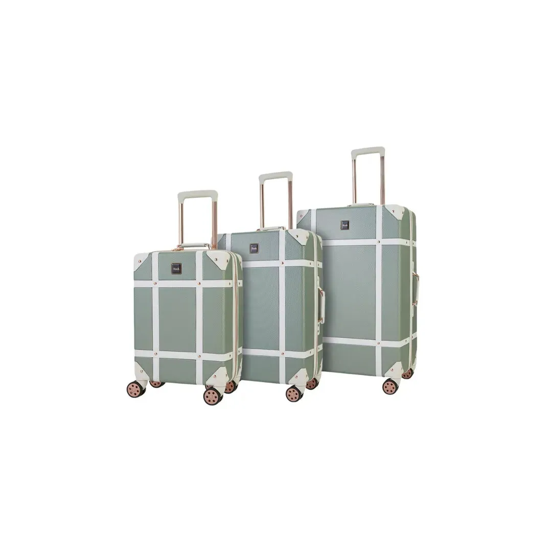 Vintage - Suitcase Hard-Shell 4 Spinner Wheels Travel Bag