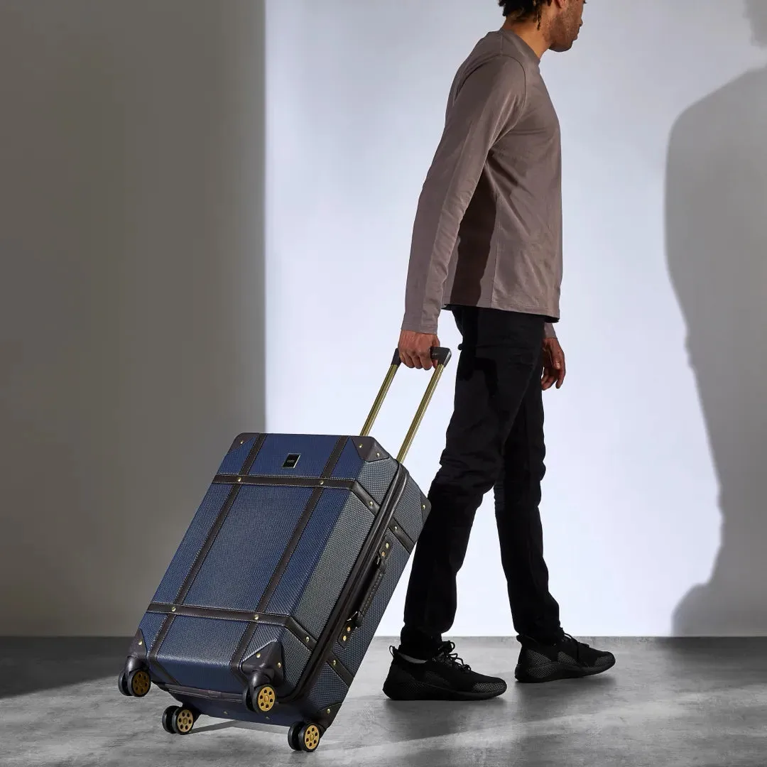 Vintage - Suitcase Hard-Shell 4 Spinner Wheels Travel Bag