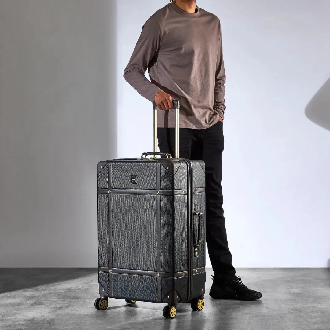 Vintage - Suitcase Hard-Shell 4 Spinner Wheels Travel Bag