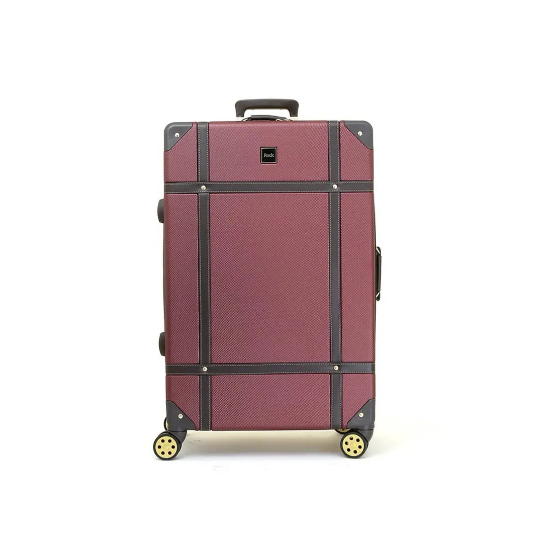 Vintage - Suitcase Hard-Shell 4 Spinner Wheels Travel Bag