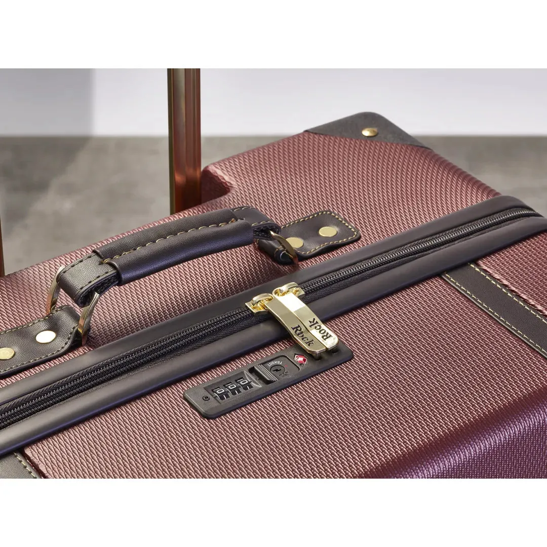 Vintage - Suitcase Hard-Shell 4 Spinner Wheels Travel Bag