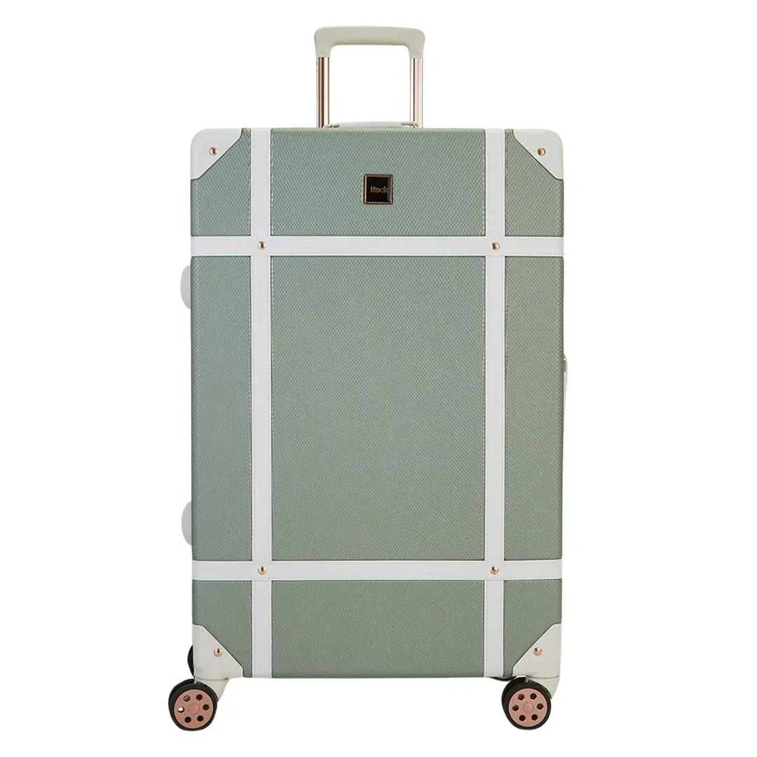 Vintage - Suitcase Hard-Shell 4 Spinner Wheels Travel Bag