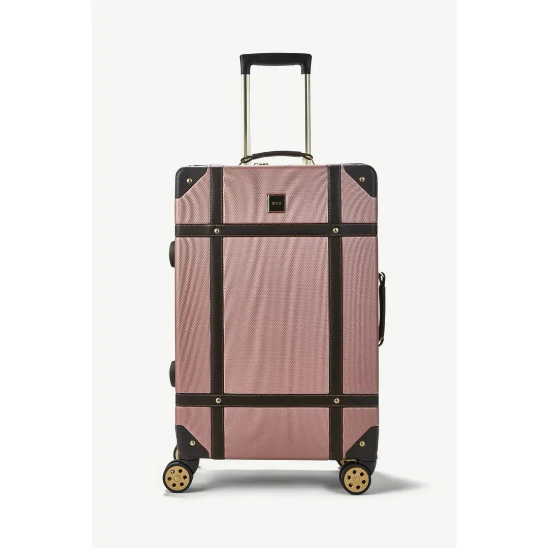 Vintage - Suitcase Hard-Shell 4 Spinner Wheels Travel Bag