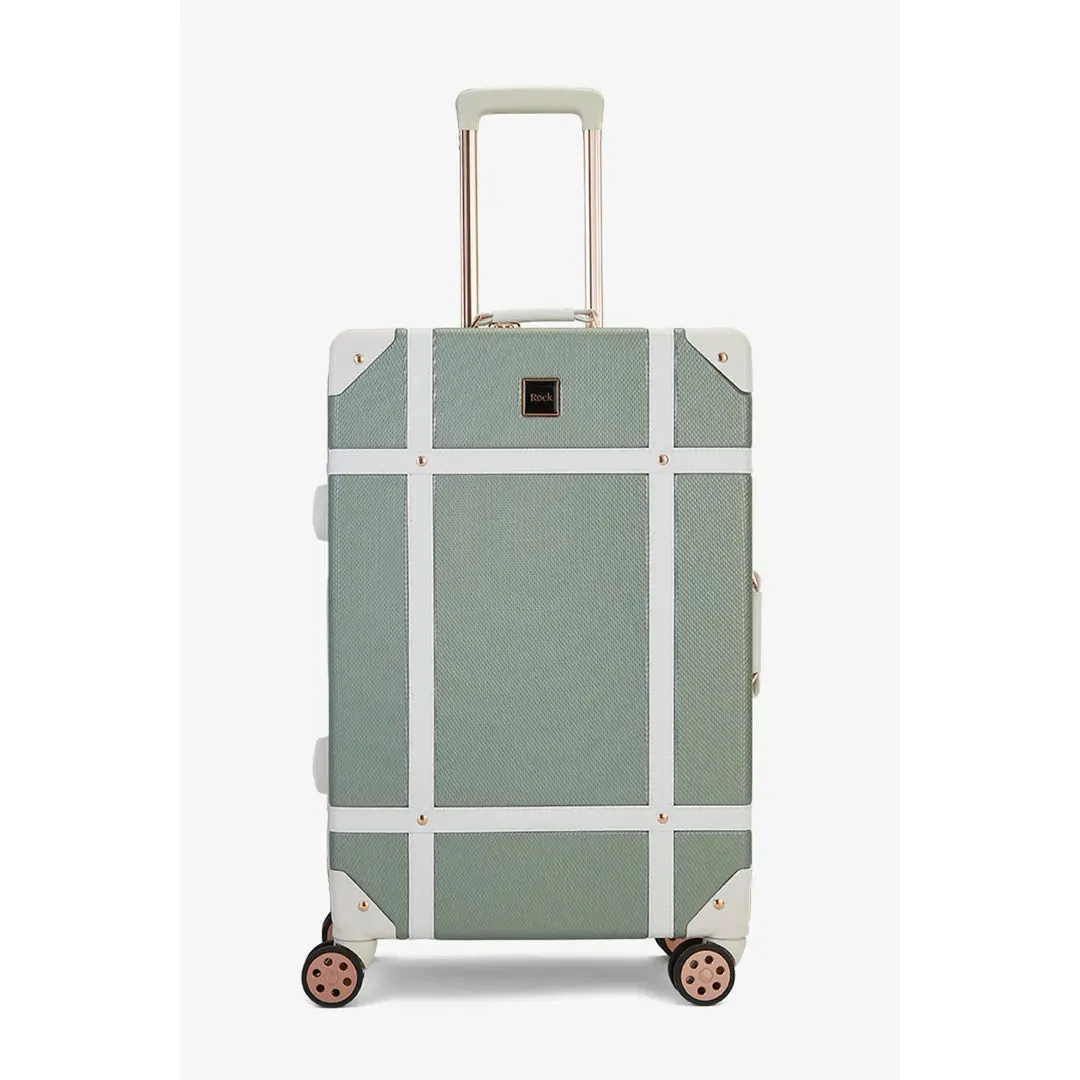Vintage - Suitcase Hard-Shell 4 Spinner Wheels Travel Bag