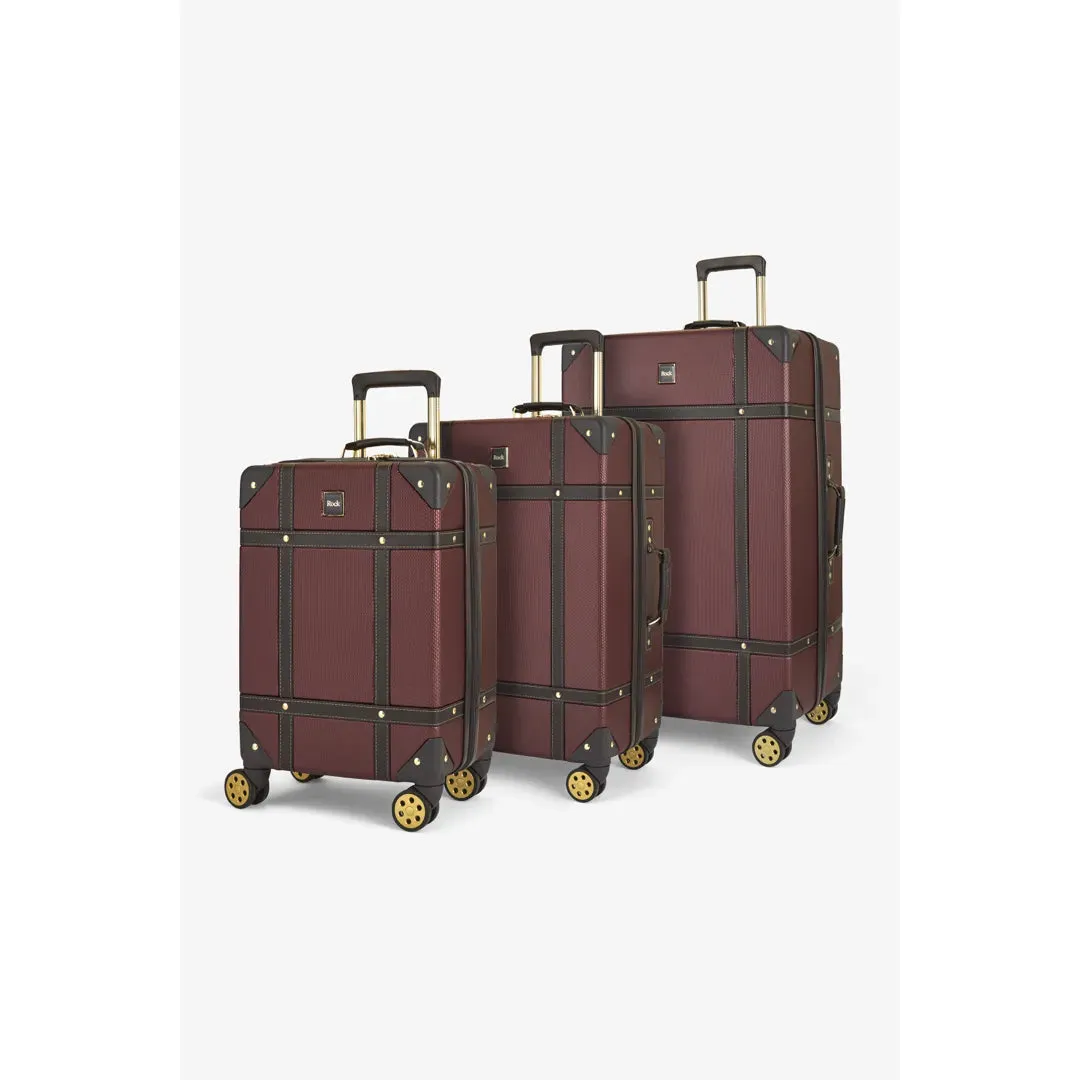 Vintage - Suitcase Hard-Shell 4 Spinner Wheels Travel Bag