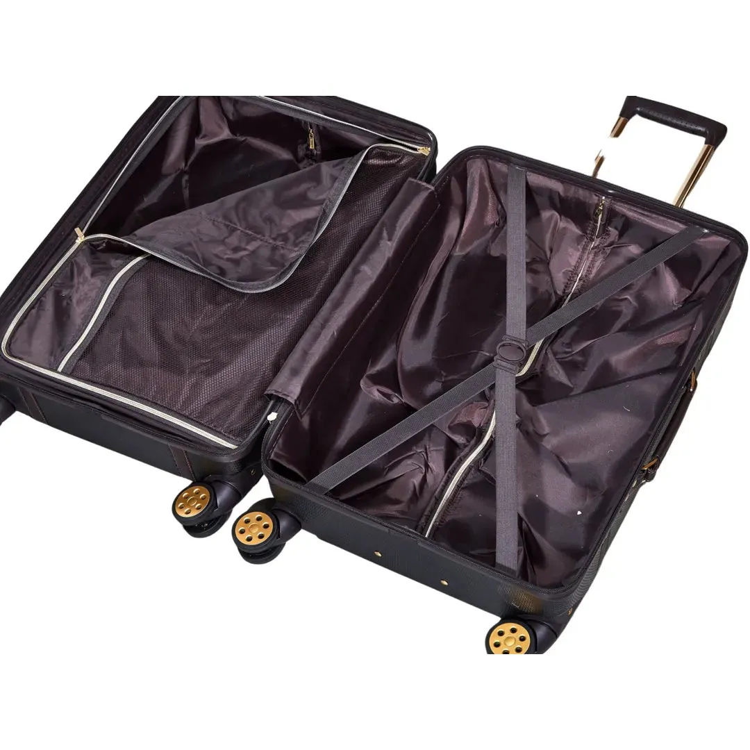 Vintage - Suitcase Hard-Shell 4 Spinner Wheels Travel Bag