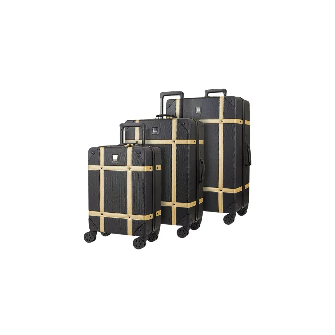 Vintage - Suitcase Hard-Shell 4 Spinner Wheels Travel Bag