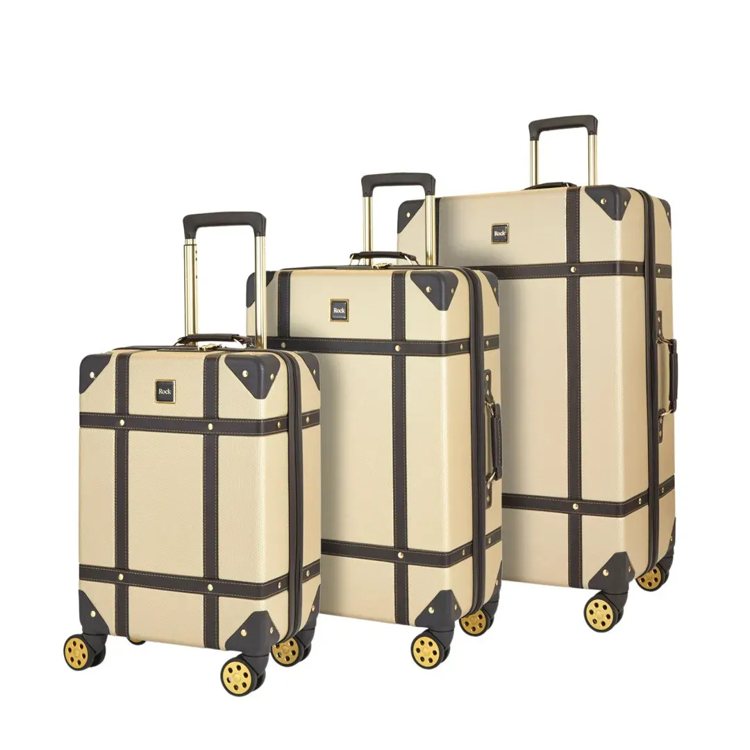 Vintage - Suitcase Hard-Shell 4 Spinner Wheels Travel Bag