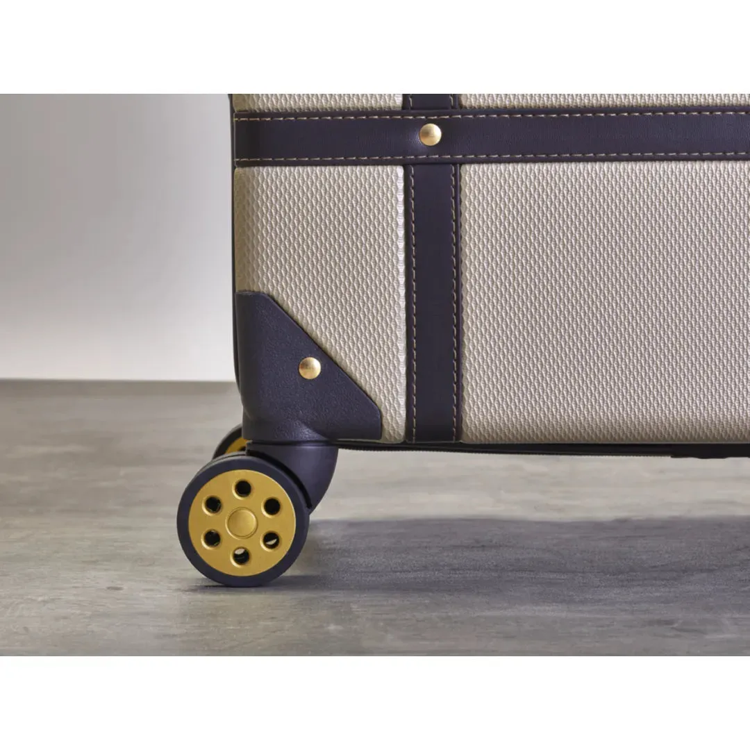 Vintage - Suitcase Hard-Shell 4 Spinner Wheels Travel Bag