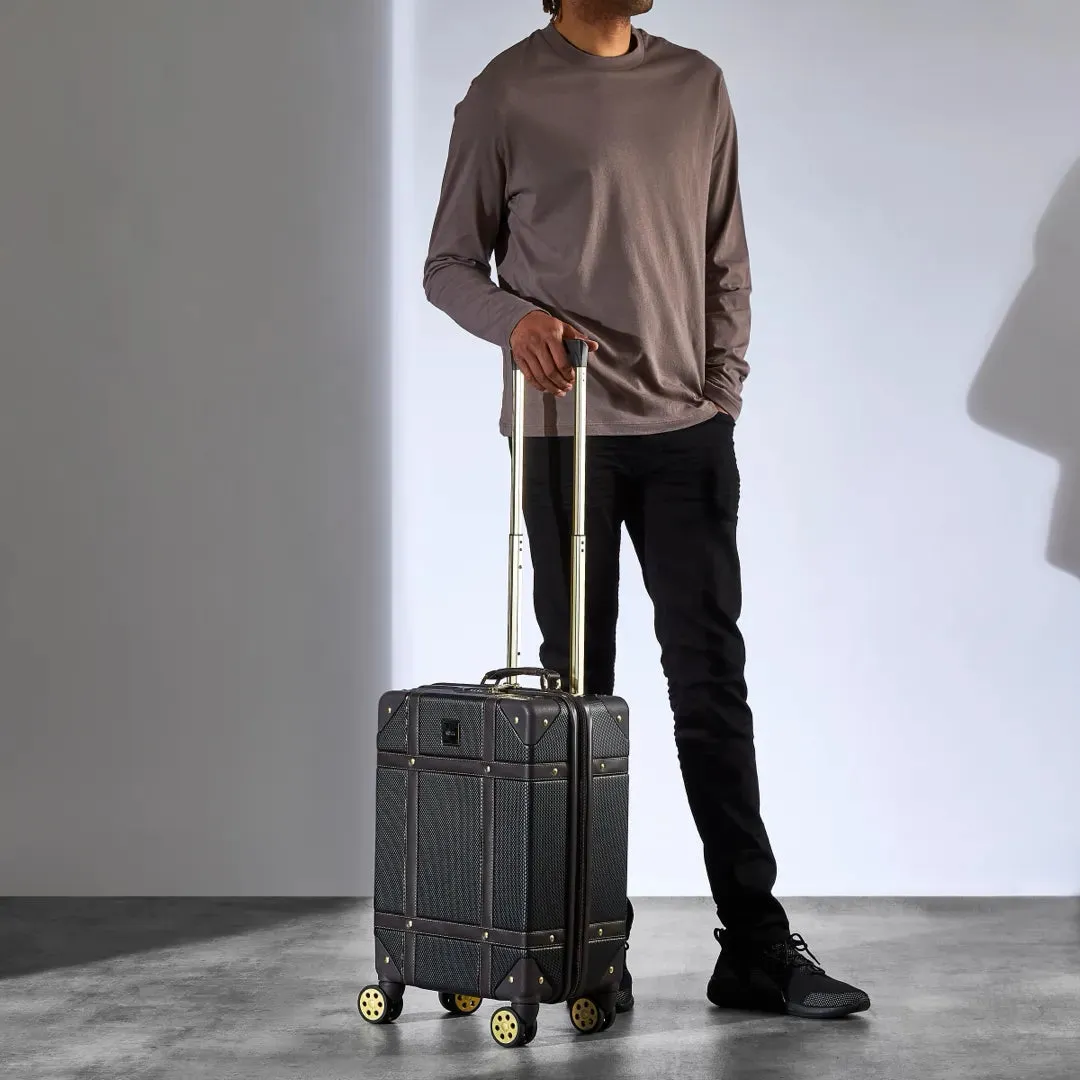 Vintage - Suitcase Hard-Shell 4 Spinner Wheels Travel Bag
