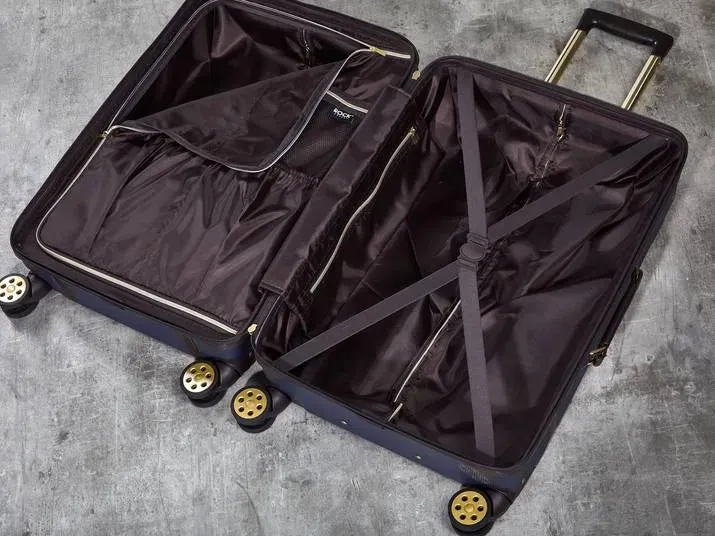 Vintage - Suitcase Hard-Shell 4 Spinner Wheels Travel Bag