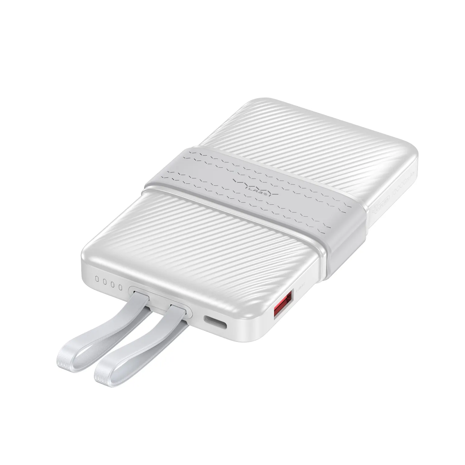 Vyvylabs Creamy Power Bank 10000mAh 20W With Dual Cable C L - Black