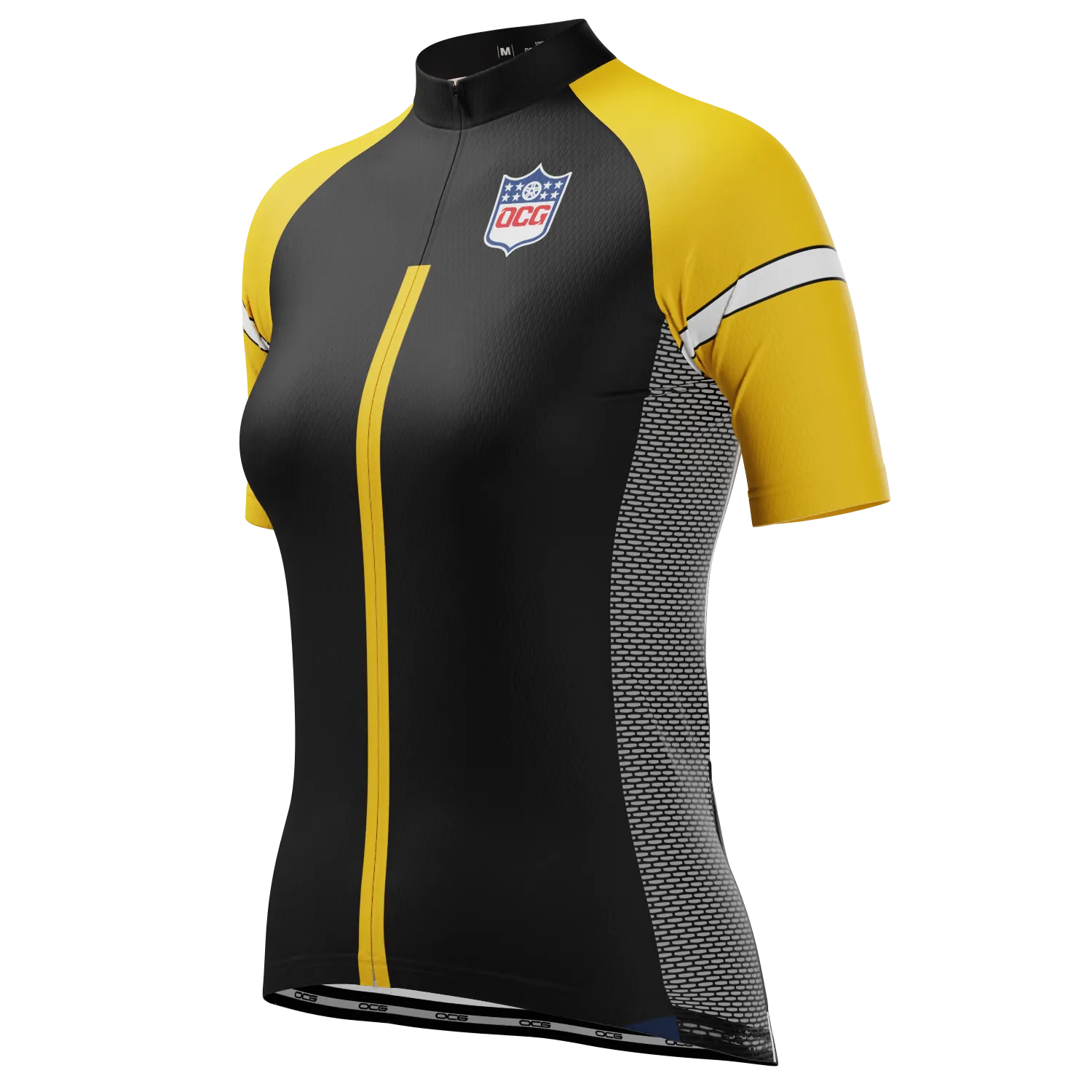 Women's Pittsburg Football Short Sleeve Cycling Jersey