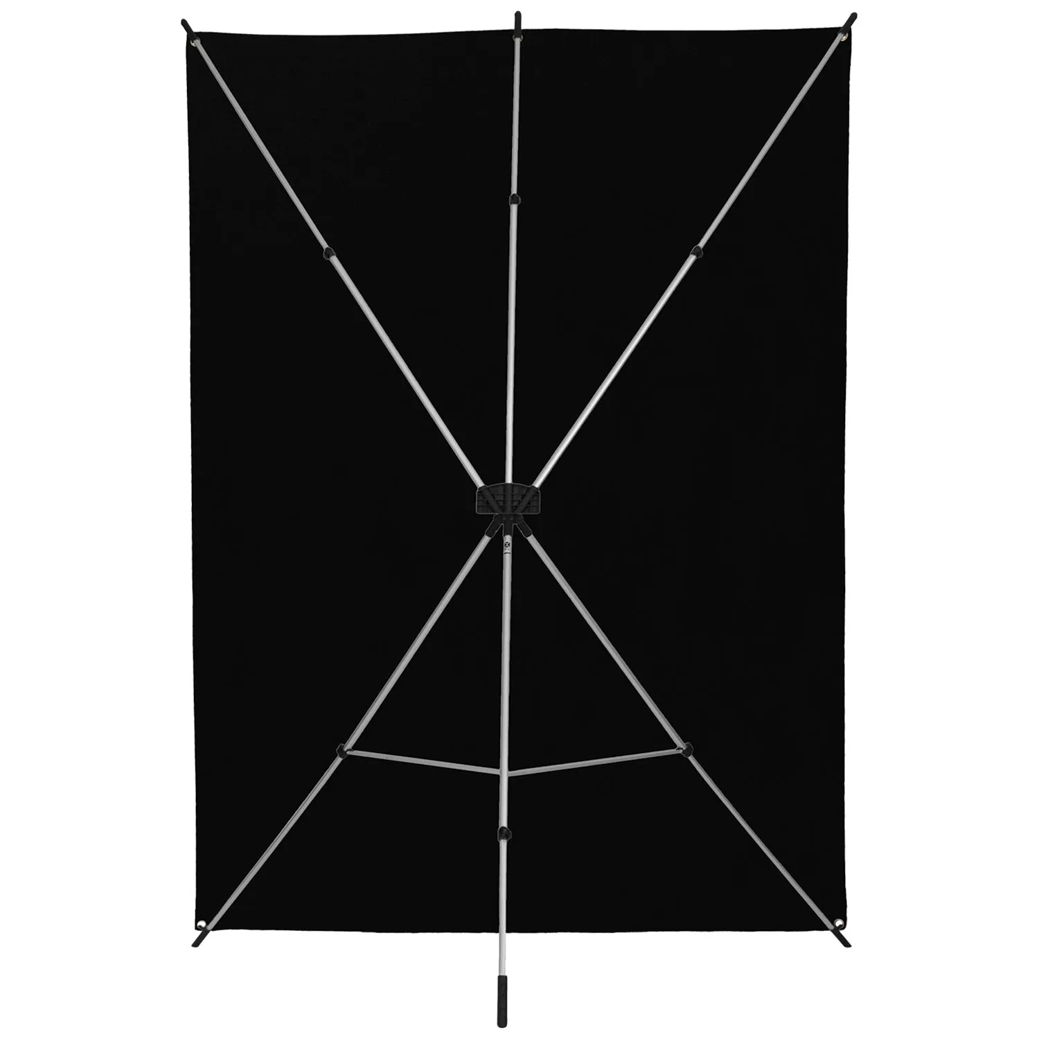 X-Drop Wrinkle-Resistant Backdrop Kit - Rich Black (5' x 7')
