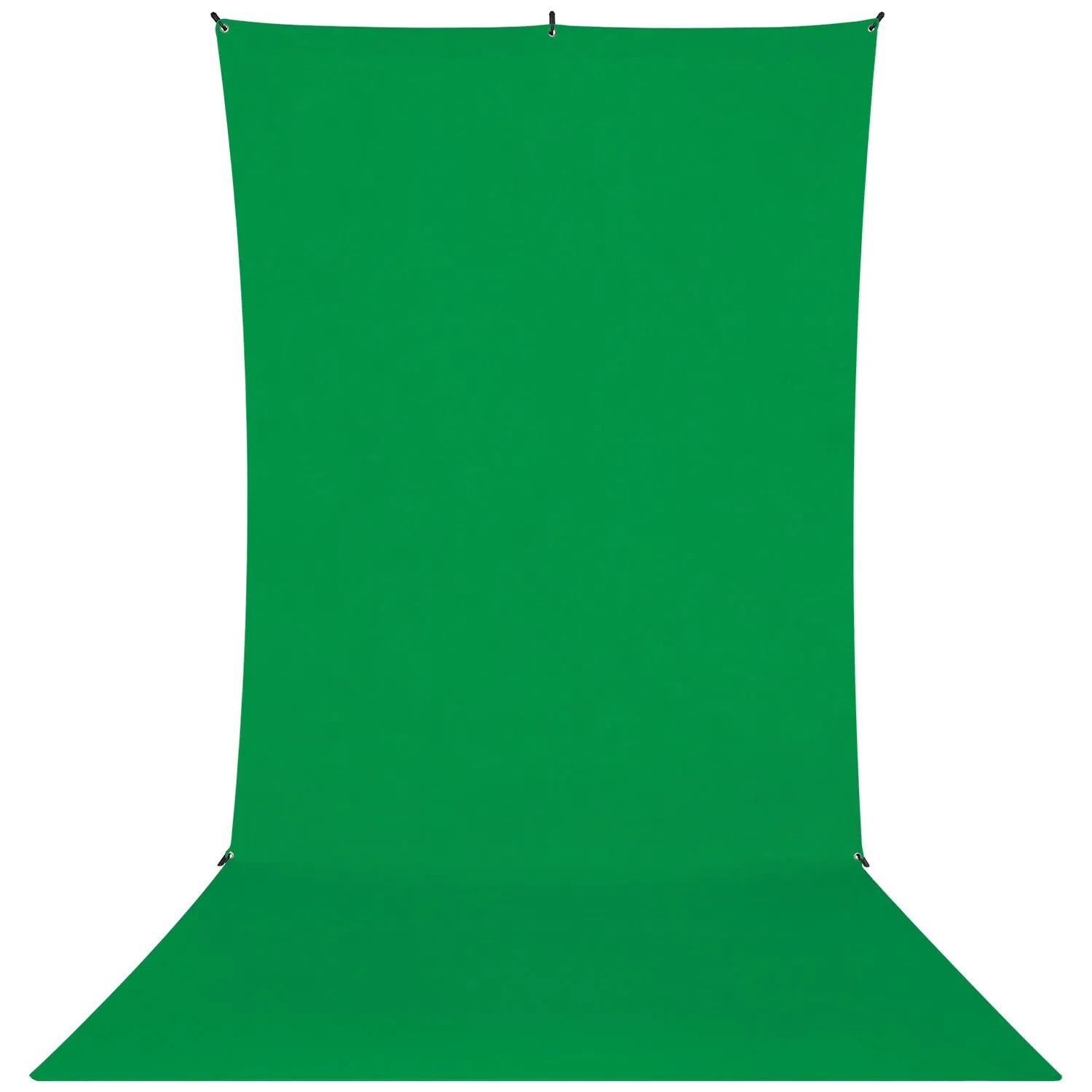 X-Drop Wrinkle-Resistant Sweep Backdrop Kit - Chroma-Key Green Screen (5' x 12')