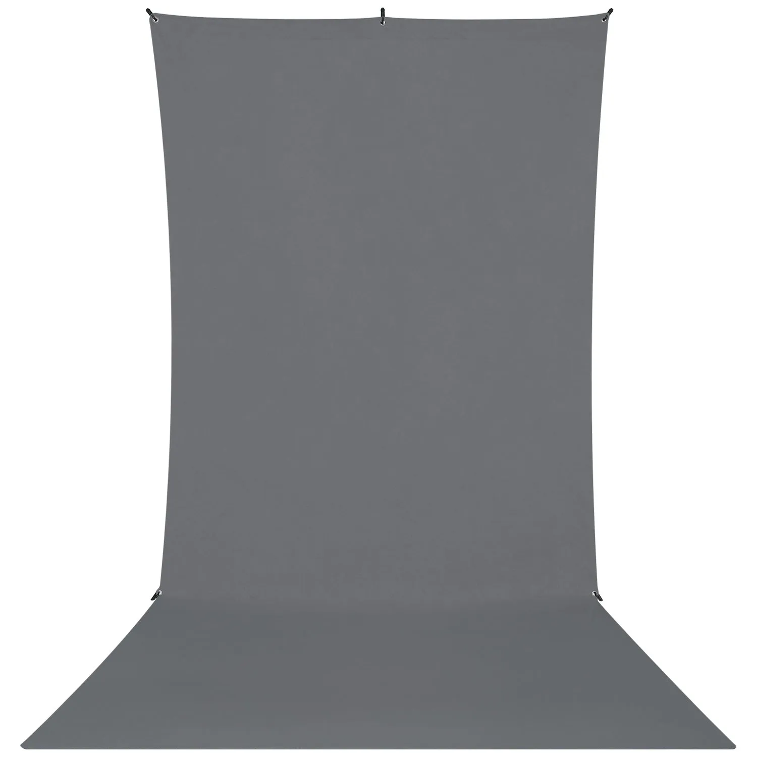 X-Drop Wrinkle-Resistant Sweep Backdrop Kit - Neutral Gray (5' x 12')