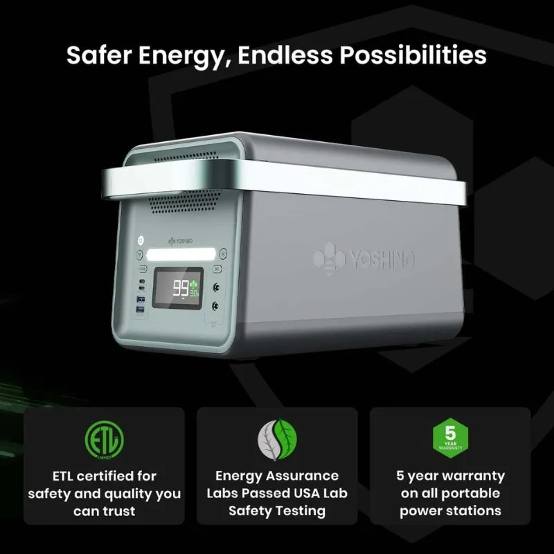 Yoshino Power K20SP22: 2000W Solar Generator (2 Panels)